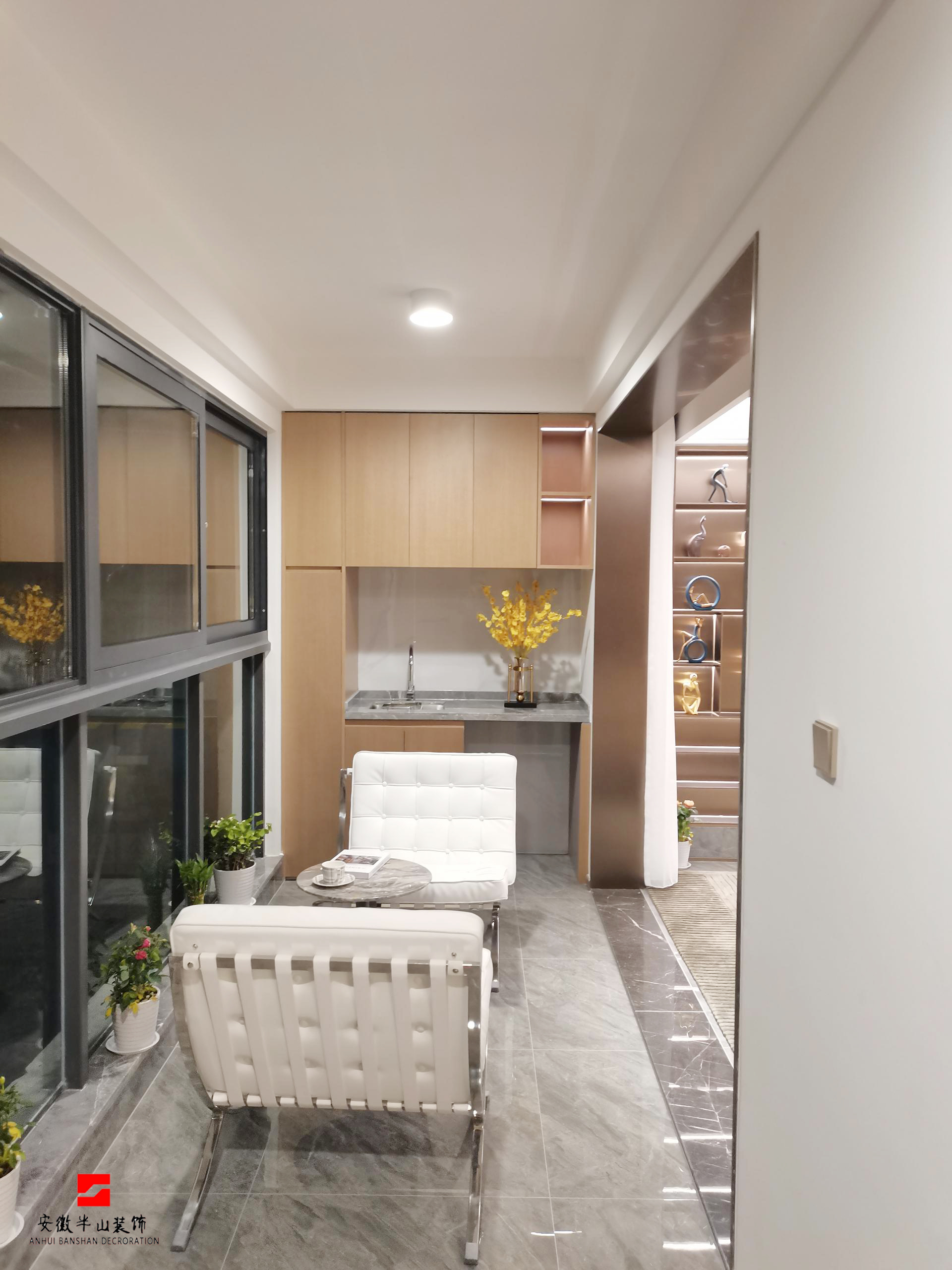 淮北.華松蘭墅香汐B戶型輕奢風(fēng)樣板間裝飾工程(圖7) 陽臺.jpg