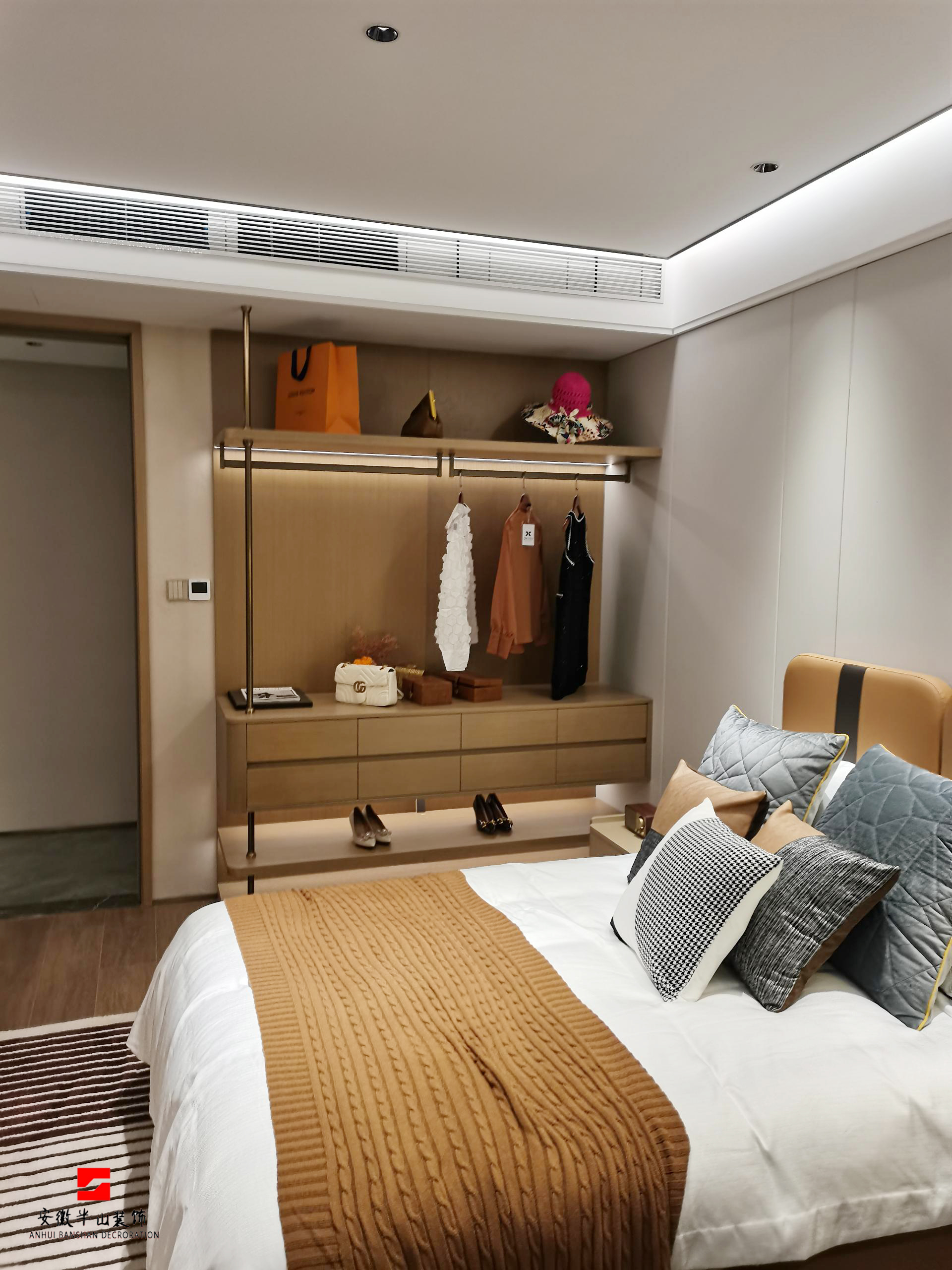 淮北.華松蘭墅香汐B戶型輕奢風(fēng)樣板間裝飾工程(圖12) 次臥.jpg