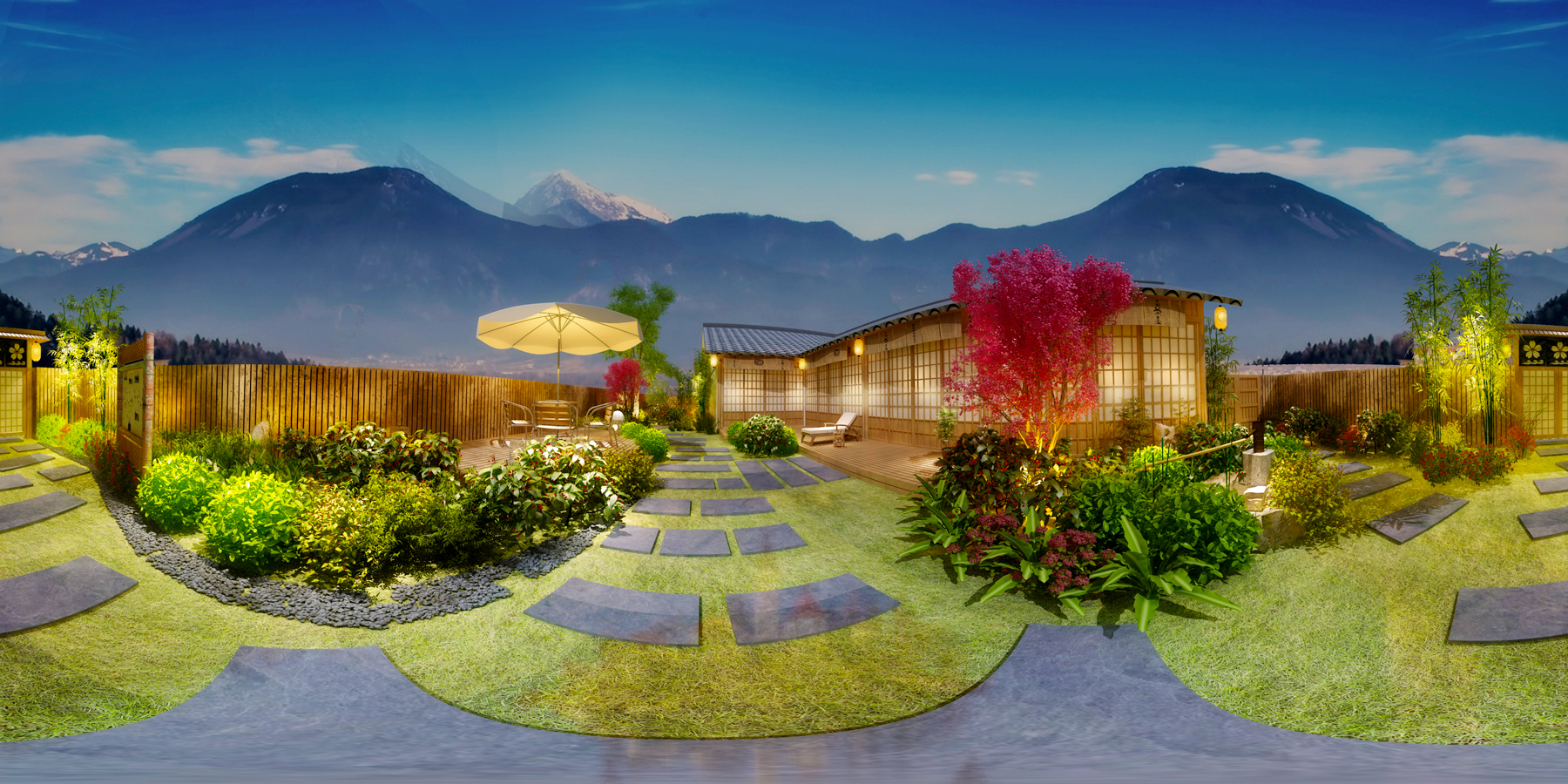 黃山太平湖500平方獨(dú)棟日式民宿設(shè)計(jì)裝修(圖1) 室外.jpg