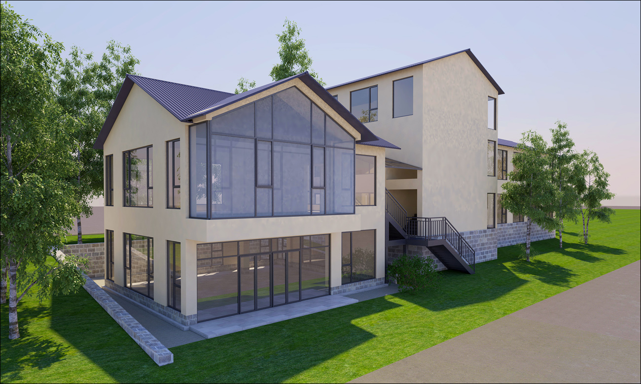 巢湖厵村民宿辦公樓室內裝飾工程(圖1)