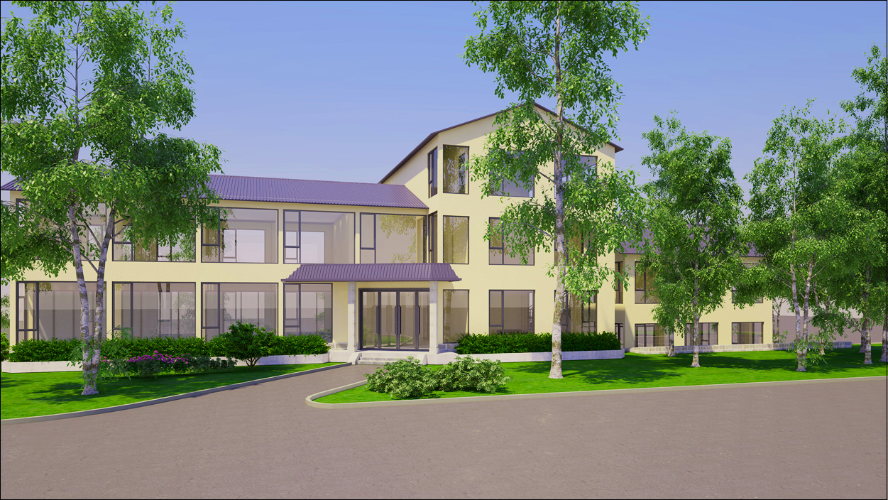 巢湖厵村民宿辦公樓室內裝飾工程(圖2)