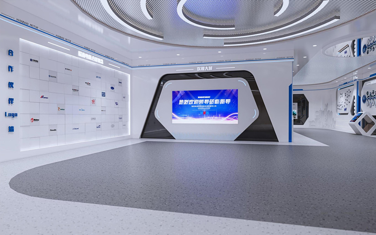 涇縣皖南電機(jī)500平方科技風(fēng)展廳裝修設(shè)計(jì)(圖4) 涇縣皖南電機(jī)500平方科技風(fēng)展廳裝修設(shè)計(jì)(圖4)