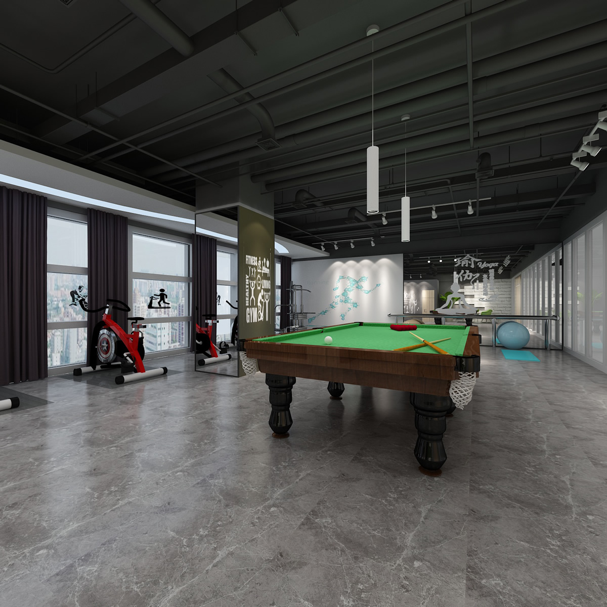 安徽國(guó)科2500平工業(yè)風(fēng)辦公空間裝修項(xiàng)目(圖5)