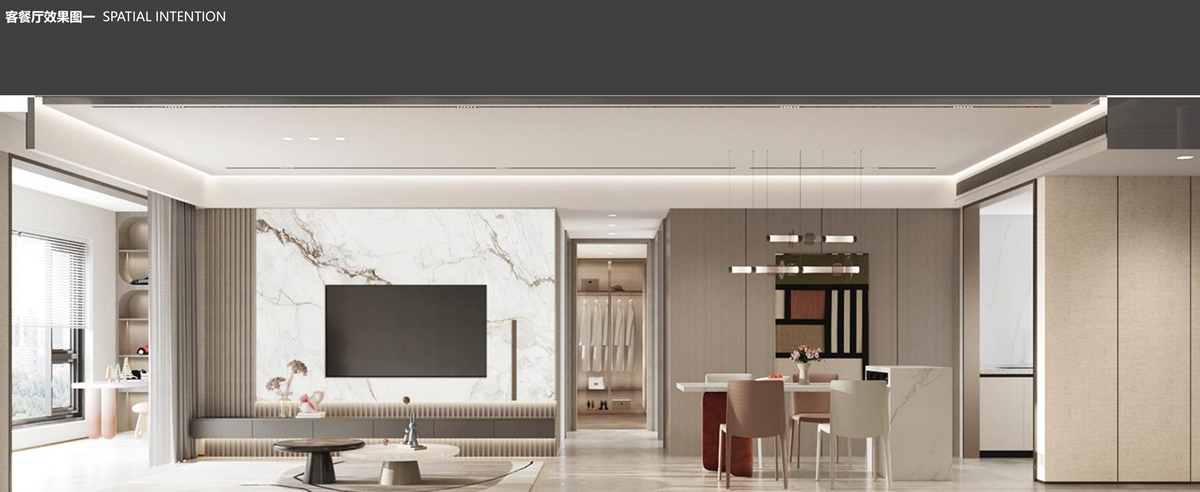 淮北.華松籣墅香汐高層C戶型現(xiàn)代簡約風(fēng)樣板間裝飾裝修項目(圖3) 淮北.華松籣墅香汐高層C戶型現(xiàn)代簡約風(fēng)樣板間裝飾裝修項目(圖3)